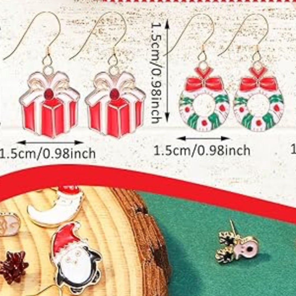 Festive Holiday Earrings (Choose 1) - Picture 3 of 16